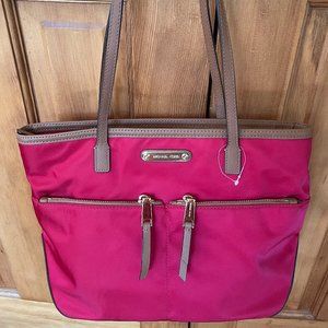 Michael Kors Red Nylon Tote Bag